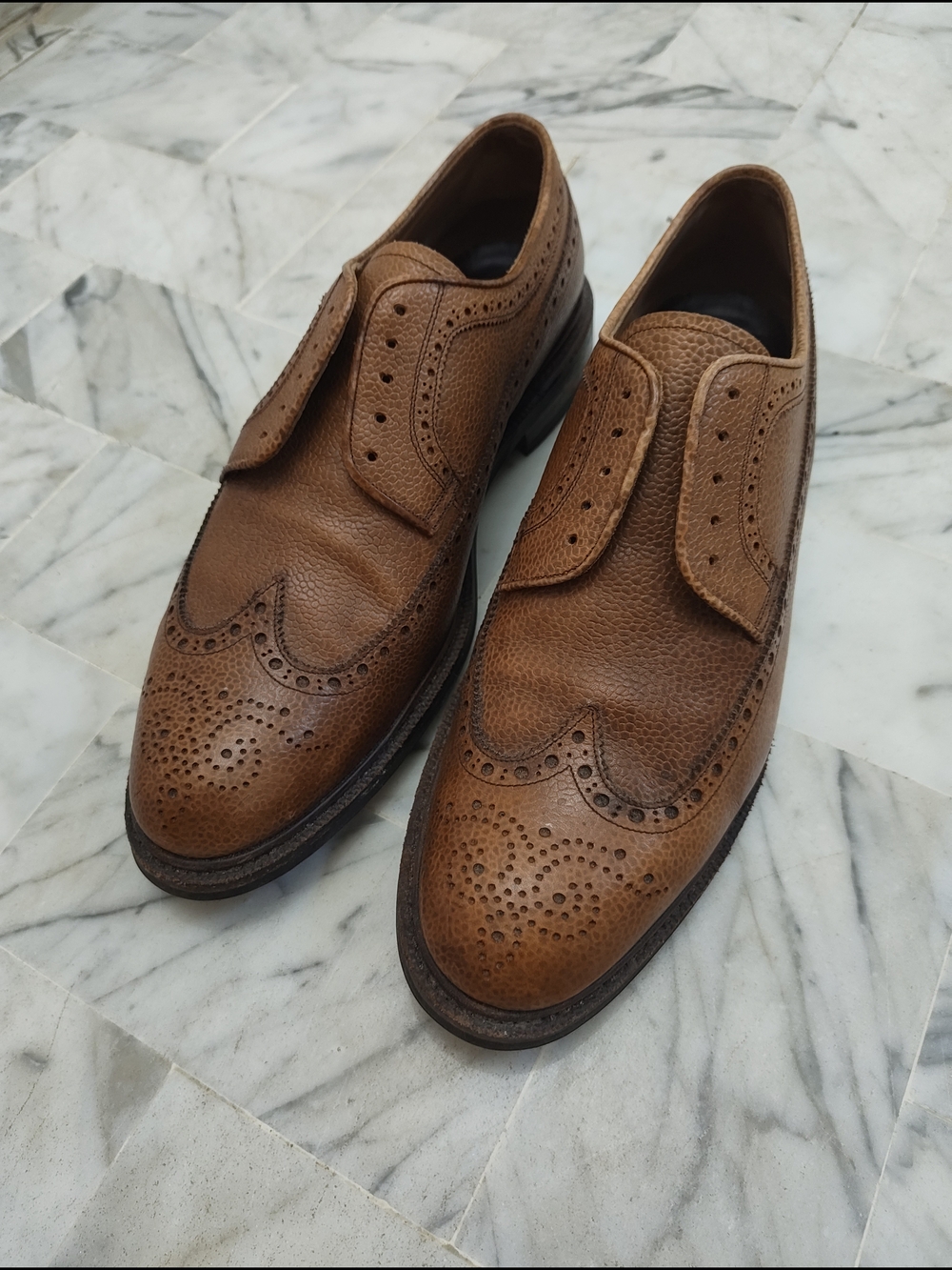 Meermin Tan Brown Brogue Oxfords